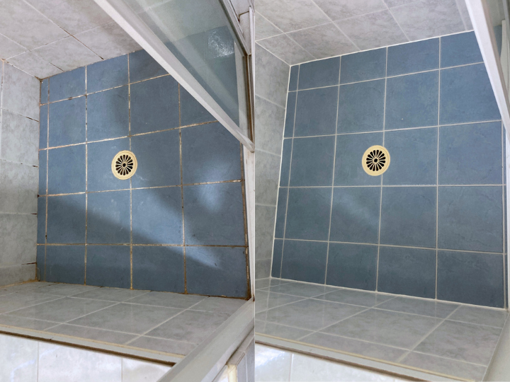 non-destructive leaking shower repairs with shower sealing and epoxy grouting