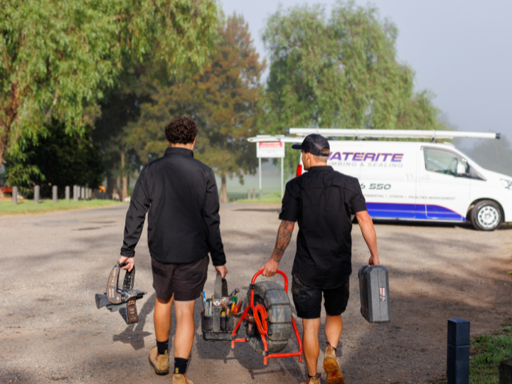 preventative plumbing maintenance inspection checking pipes drains and hot water system