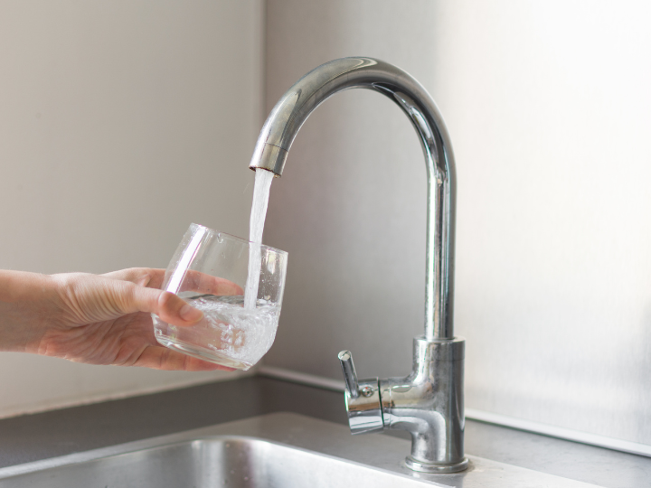 Puretec water filtration system installed in a residential home