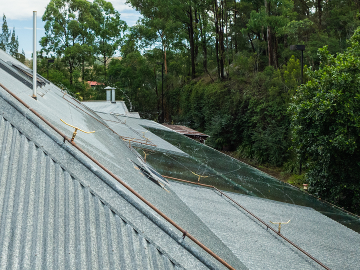 professionally installed bushfire pump and sprinkler system protecting a residential property